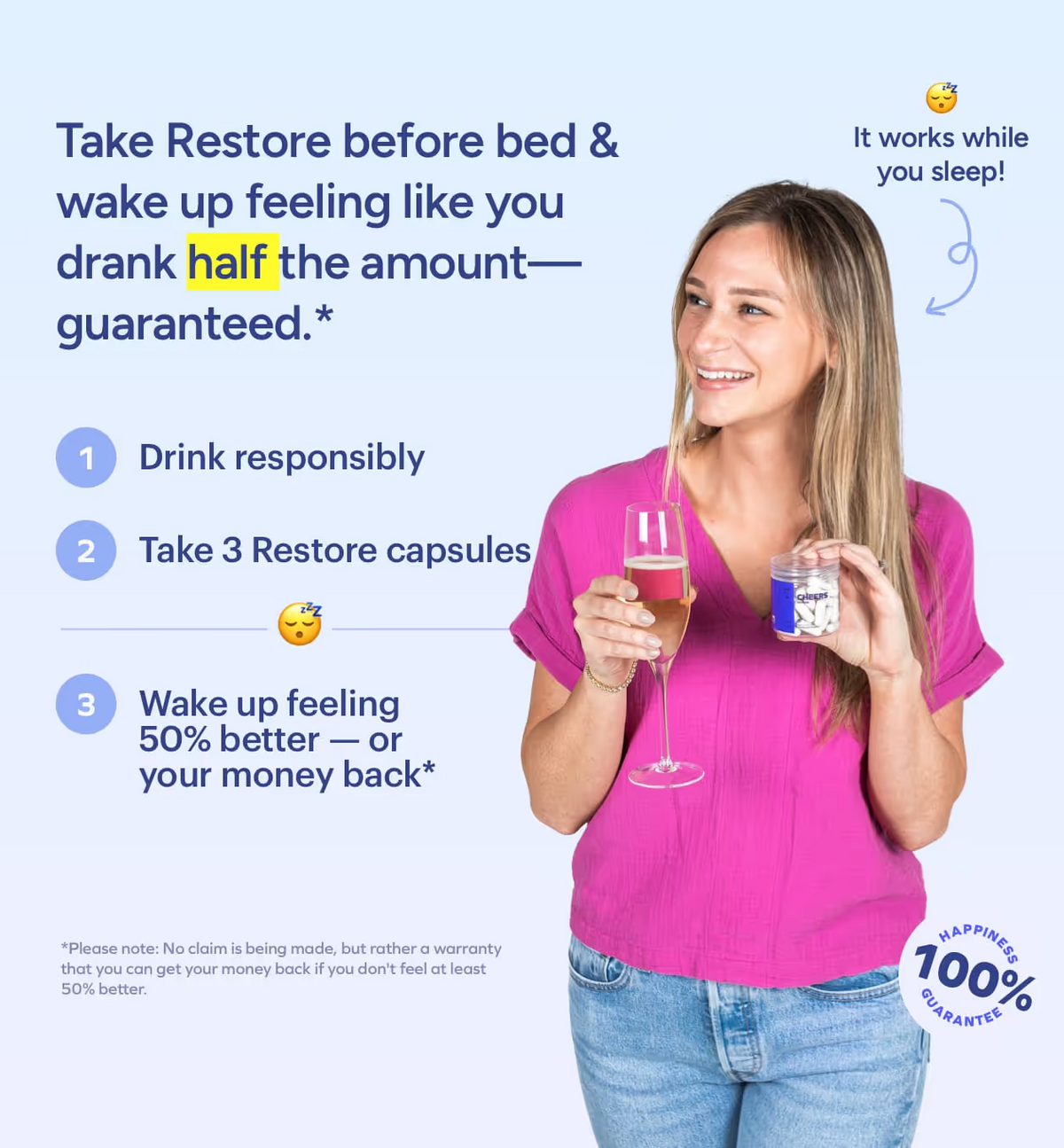 Cheers Restore – DHM + L-Cysteine Hangover Support
